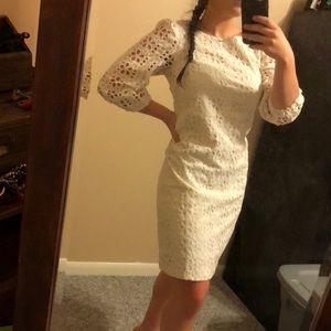 White lace Shift Dress